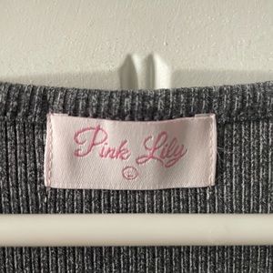 Brand new never washed or warn Grey ribbed fitted midi dress.